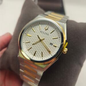 BULOVA WOMEN'S WATCH 2 TONE STAINLESS STEEL QUARTZ CLASSIC 98L323 MSRP $395